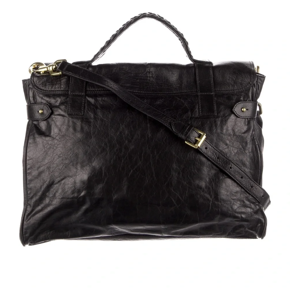 Mulberry Black Leather Satchel - Picture 6 of 12